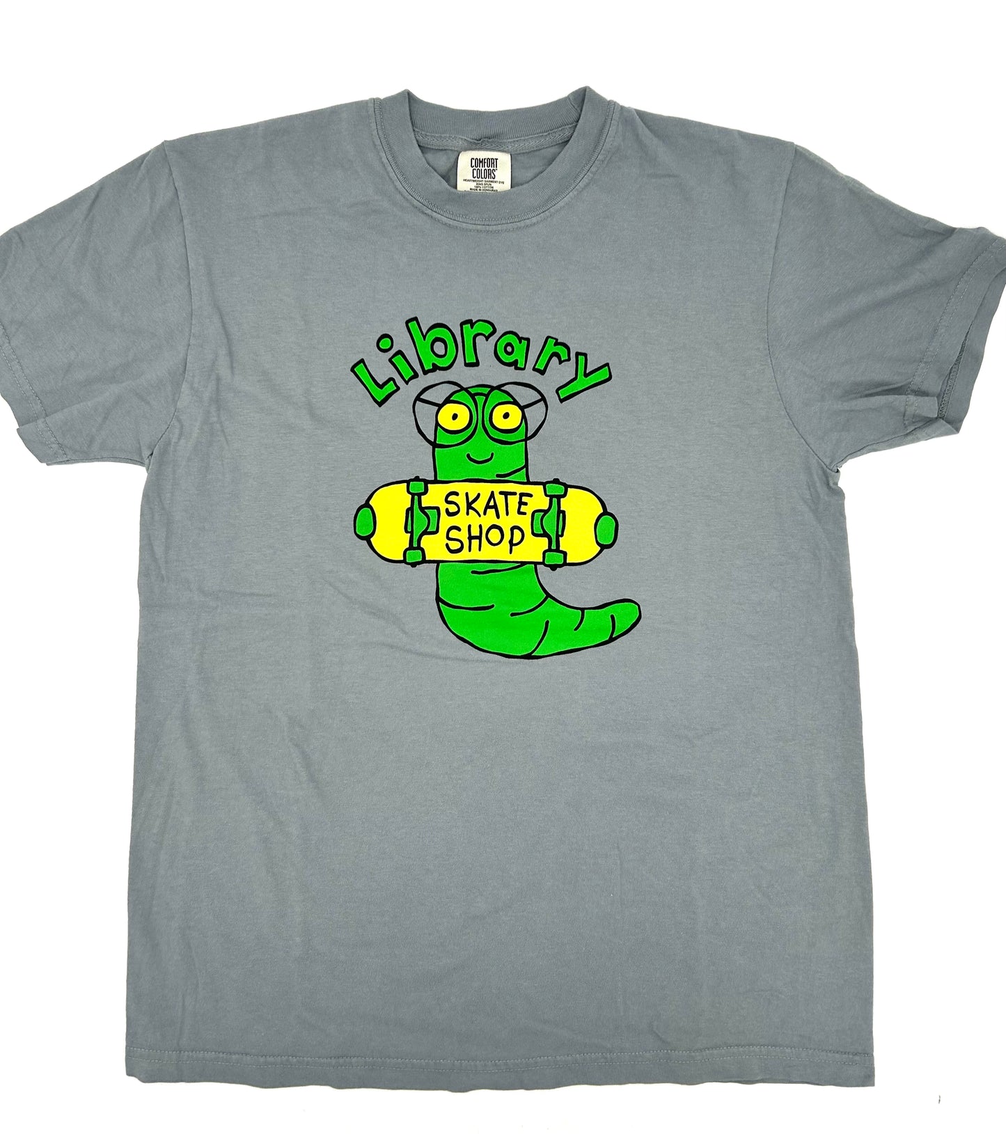 Library Worm Tee Graphite