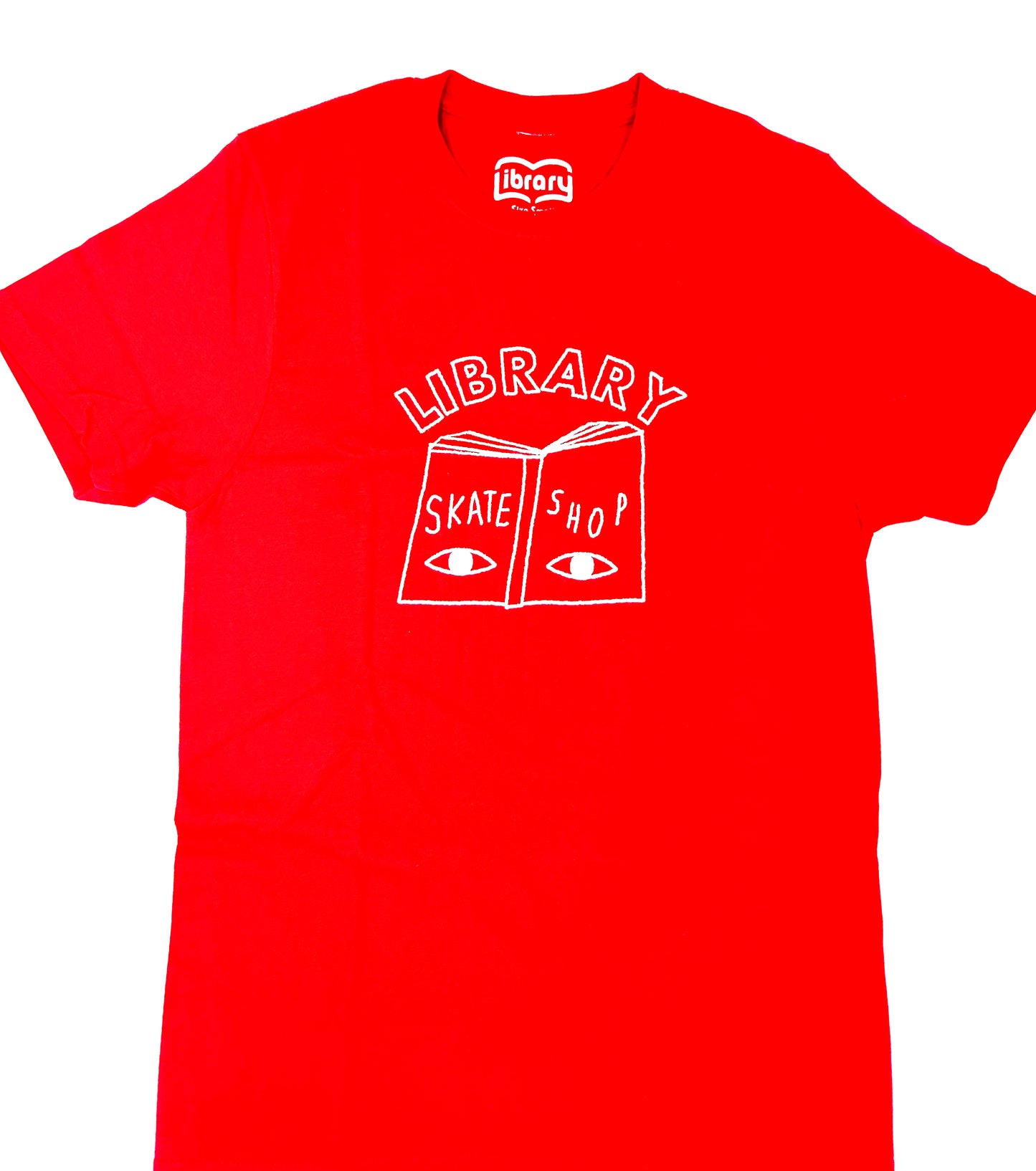 Library “Book Eyes” Tee Red
