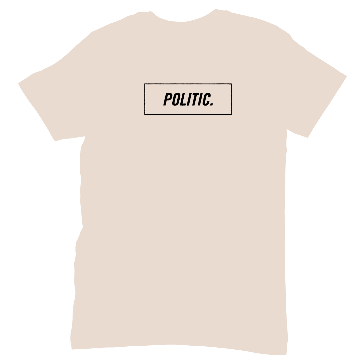 Politic Box Logo Tee Natural