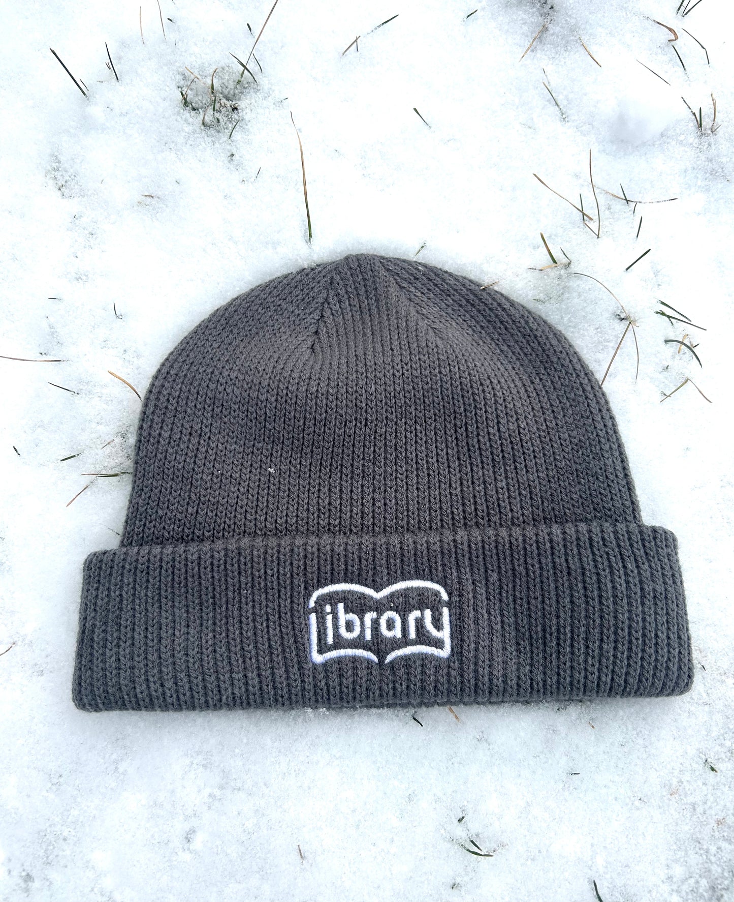 Library Beanie- Grey