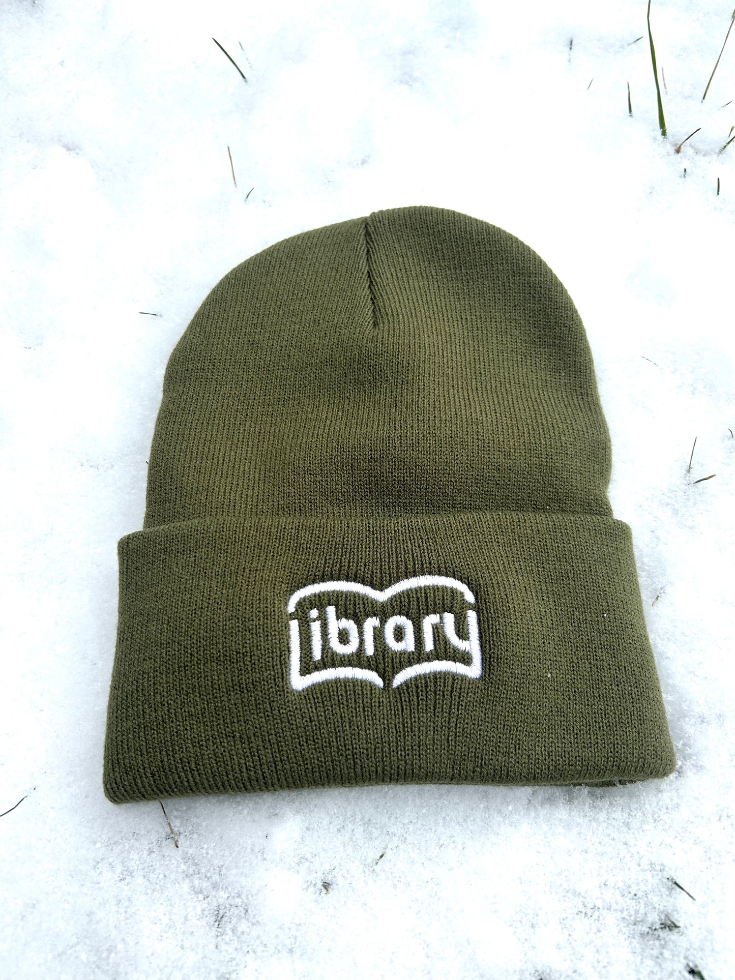 Library Beanie- Olive Drab